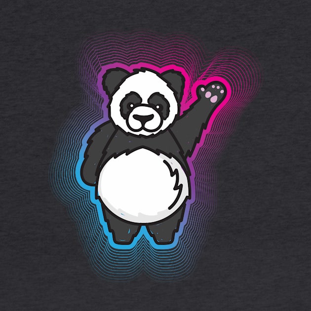 Hello Giant Panda Bear by Vin Zzep